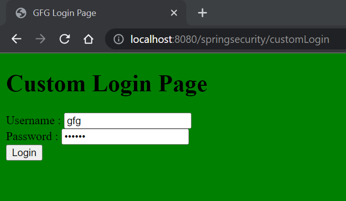 Spring using generated security on sale password