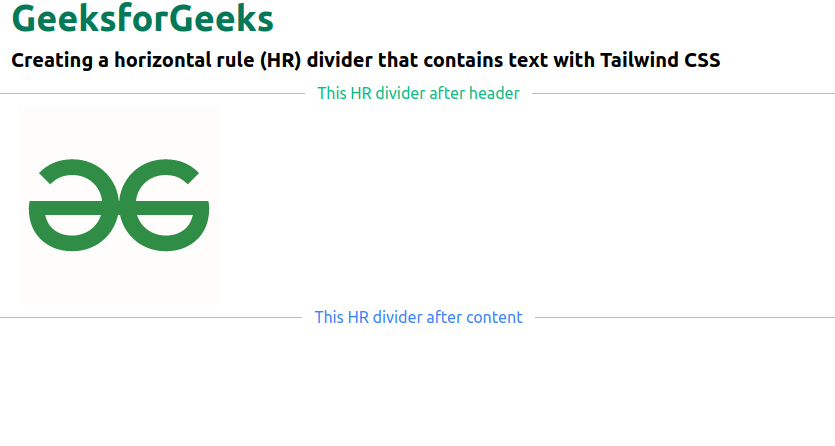 How to Creating Horizontal Rule Divider with Text in Tailwind CSS ...