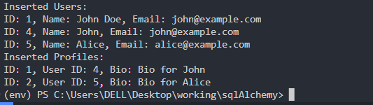 Bulk insertion with one-to-one relation in SQLAlchemy