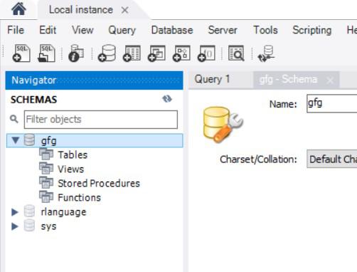 gfg schema created