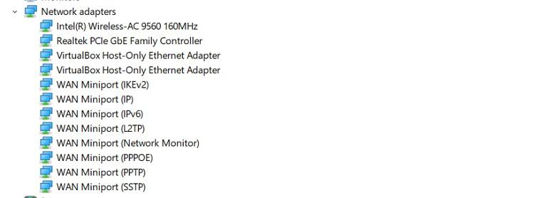 Fix the Default Gateway Not Available Error - change power management