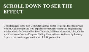 Scroll to Top Using window.scrollY Property - GeeksforGeeks