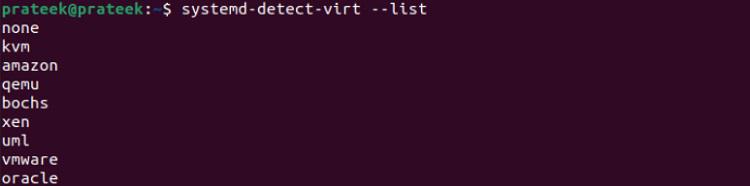 The systemd-detect-virt Command.0