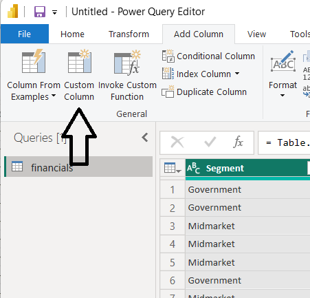 Add a Custom Column in Power BI