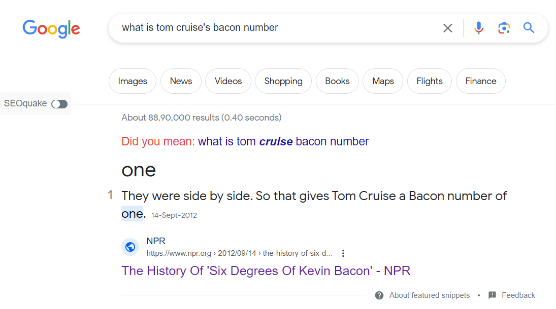 Bacon Number