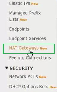 NAT Gate way 