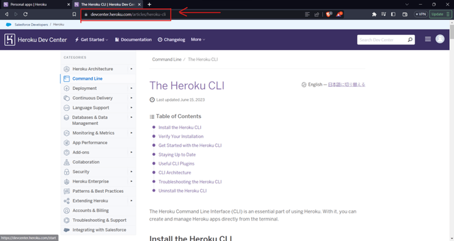 search-for-Heroku-cli