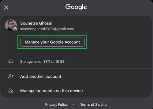 Changing Password In Gmail On Smartphones