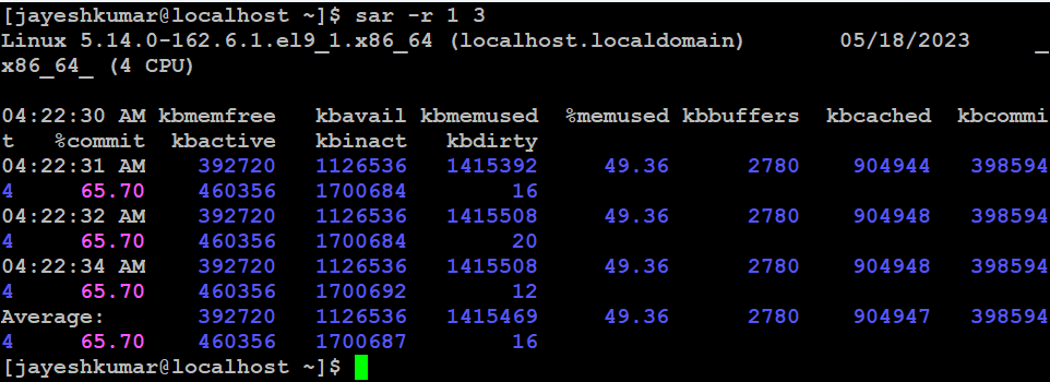 Memory Usage