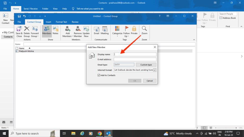 How To Create Email Groups In Outlook - GeeksforGeeks