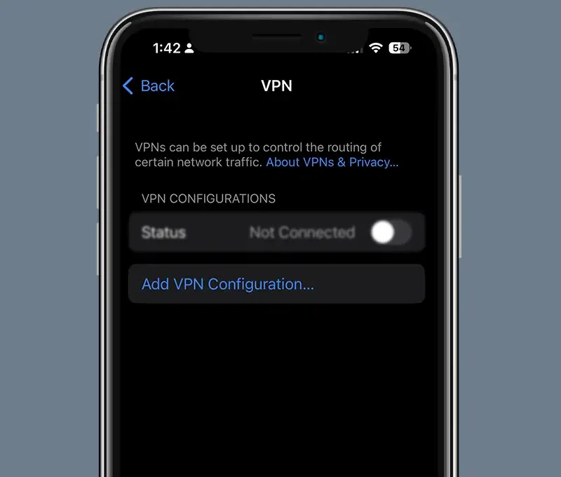 Tap-to-Add-VPN-Configuration