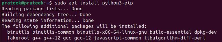 Installing Python Pip in Ubuntu