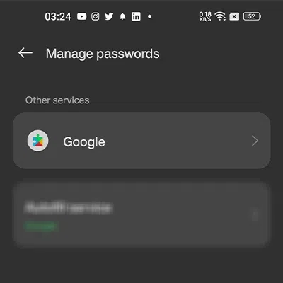 Select-Google-from-other-services