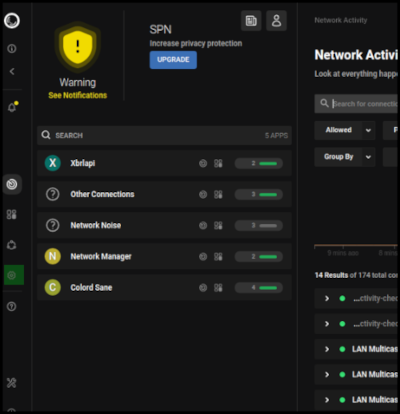 An image showing the location of the settings panel. GFG