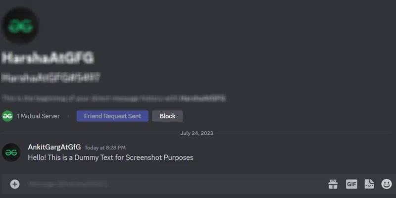 How to Chat in Discord - GeeksforGeeks