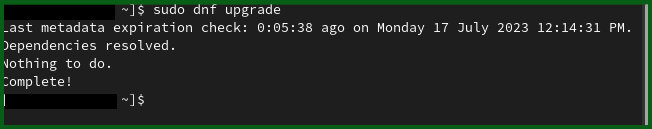An image showing upgrading using DNFGFG