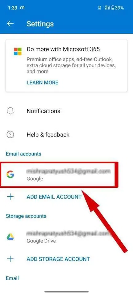 Select-your-Email-Account