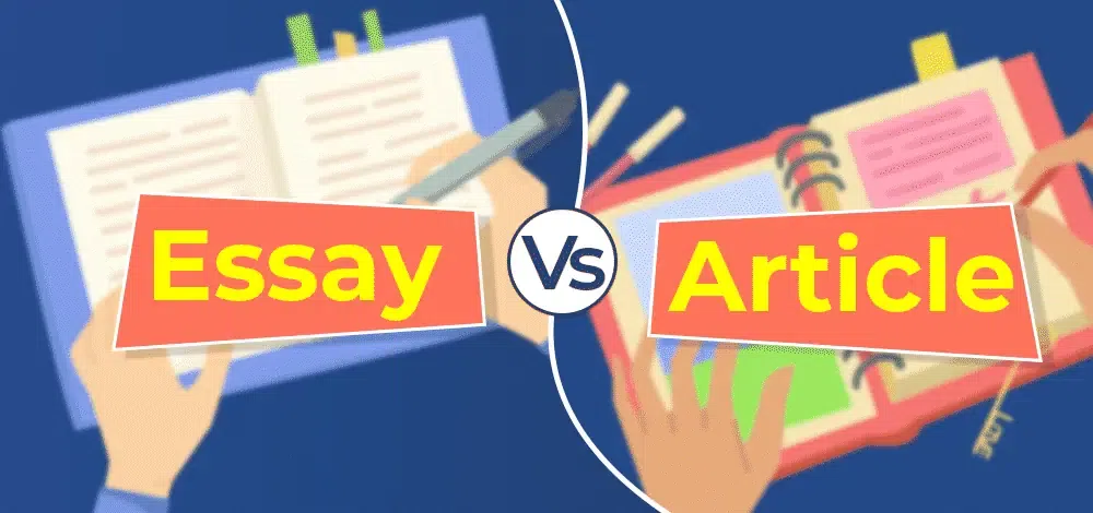 diferencia entre article y essay