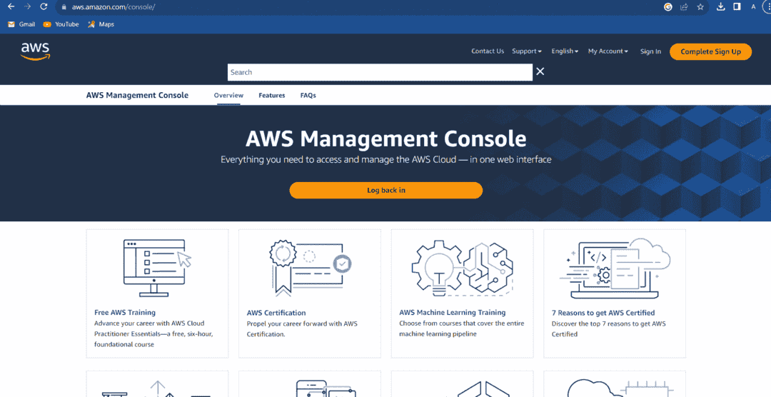 AWS Search Console