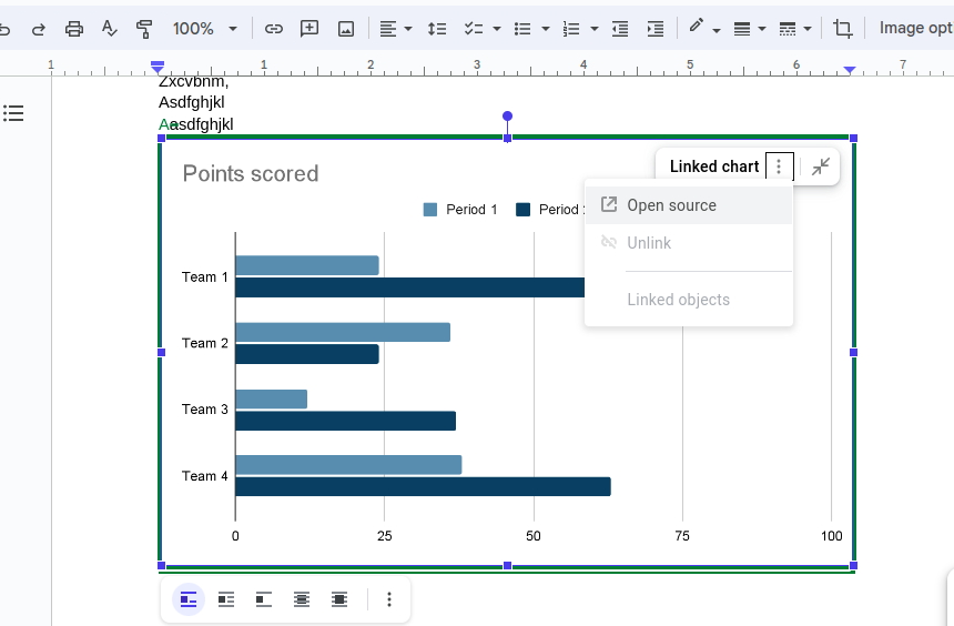 How to Make a Chart in Google Docs - GeeksforGeeks