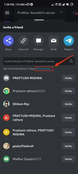 Custom Invite Link – Discord