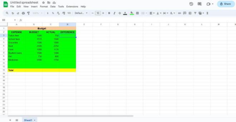 Google Docs-Minecraft Data Spreadsheet