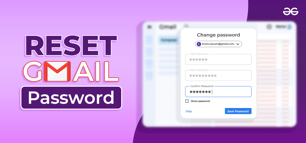 How to Reset Your Gmail Password