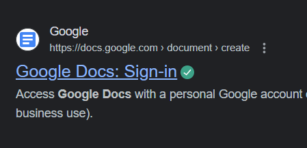 Launch Google Docs