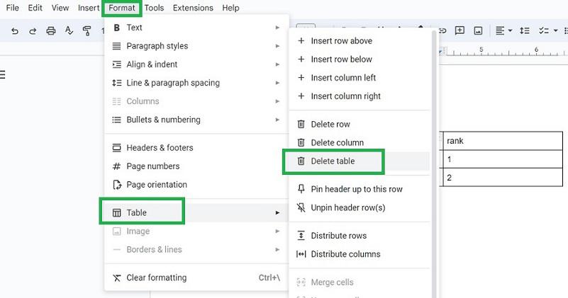 How to Delete a Table in Google Docs GeeksforGeeks