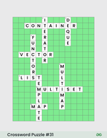 Crossword Puzzle Of The Week #31 (C++ STL) - GeeksforGeeks