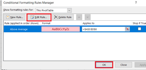 Conditional Formatting in a Pivot Table in Excel - GeeksforGeeks