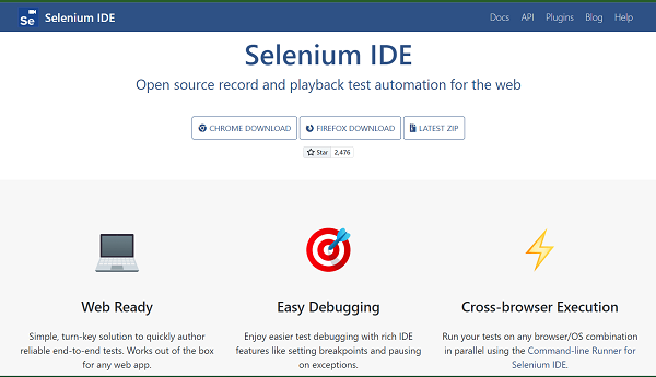 Selenium IDE Installation