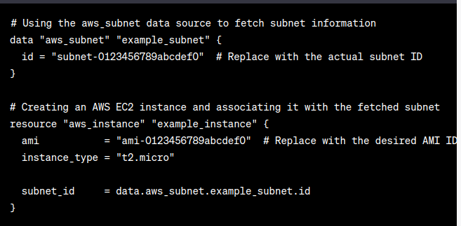 Fetch subnet 