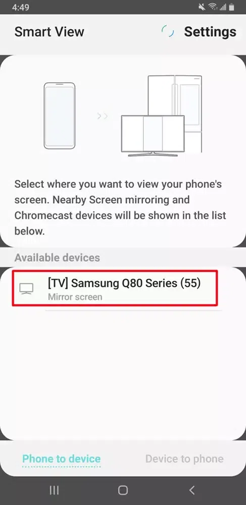 Smart-view-Select-Device