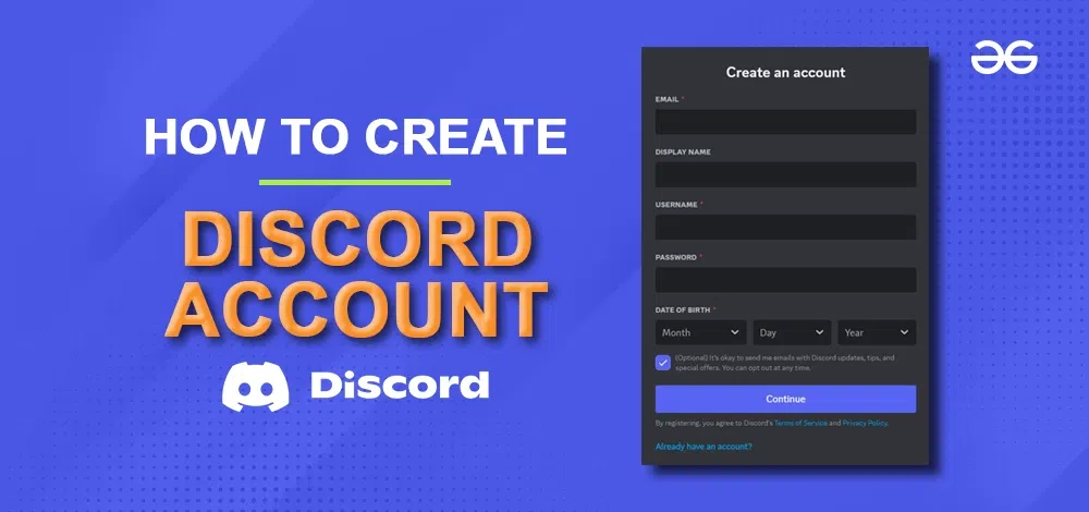 How To Create Discord Account Desktop Mobile Guide GeeksforGeeks How To Create Discord Account Desktop Mobile Guide GeeksforGeeks