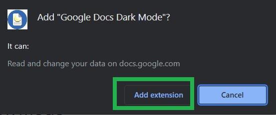 Click on Add Extension