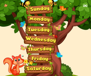 7 Days of Week Name in English & Hindi | GeeksforGeeks