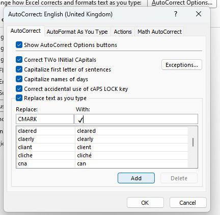 Insert a Tick Symbol in Excel - 5 Examples 