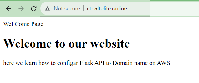run API by domain name