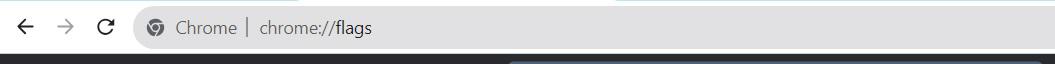 type "chrome://flags" and press Enter