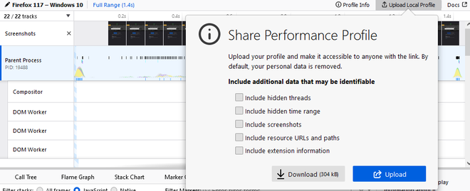 Performance Tab in Mozilla Firefox Browser - GeeksforGeeks