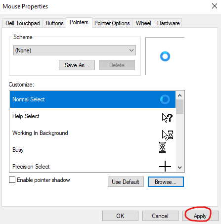 How to Change the Mouse Cursor