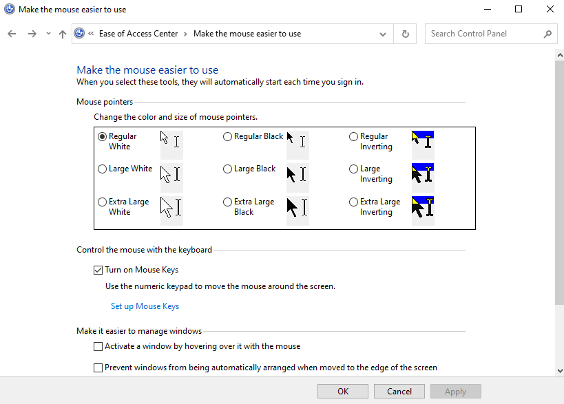 Change Mouse Cursor using Control Panel.04