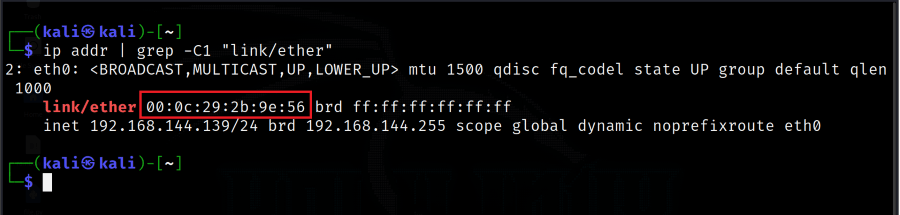 Using IP with grep command