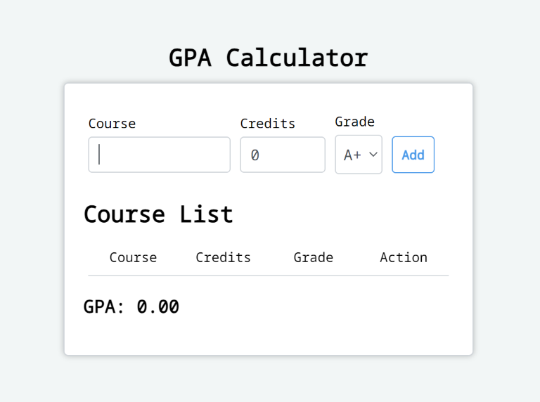 GPA Calculator