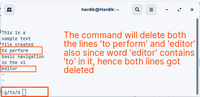 How to Delete Multiple Lines in Vi editor - GeeksforGeeks