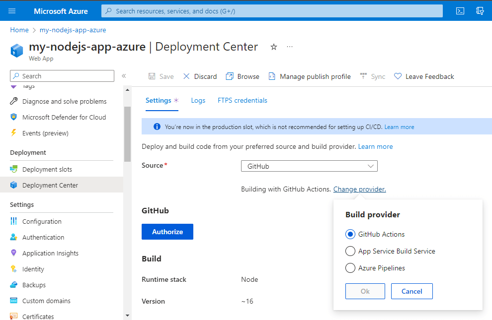 Deploy A Node.js Application With Azure - GeeksforGeeks