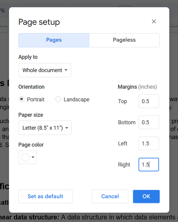 How to Change the Margins in Google Docs - GeeksforGeeks