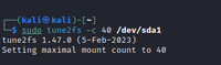 Linux tune2fs command With Examples - GeeksforGeeks