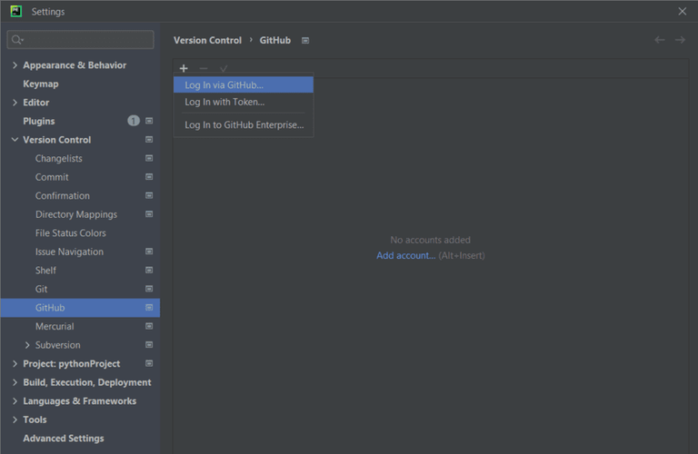 Pycharm - Integration of Version Control - GeeksforGeeks